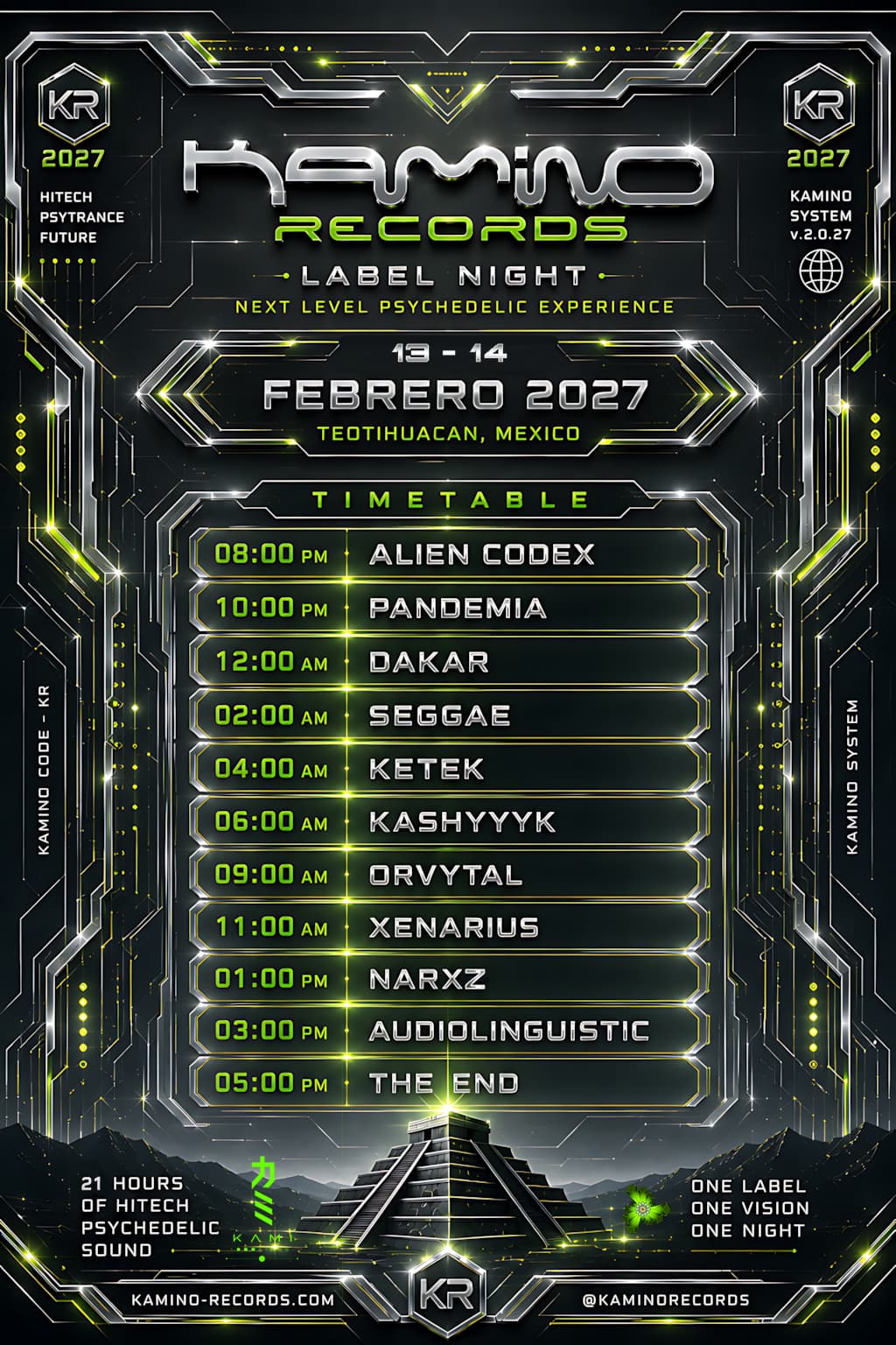 Kamino Rcords - Label Night poster